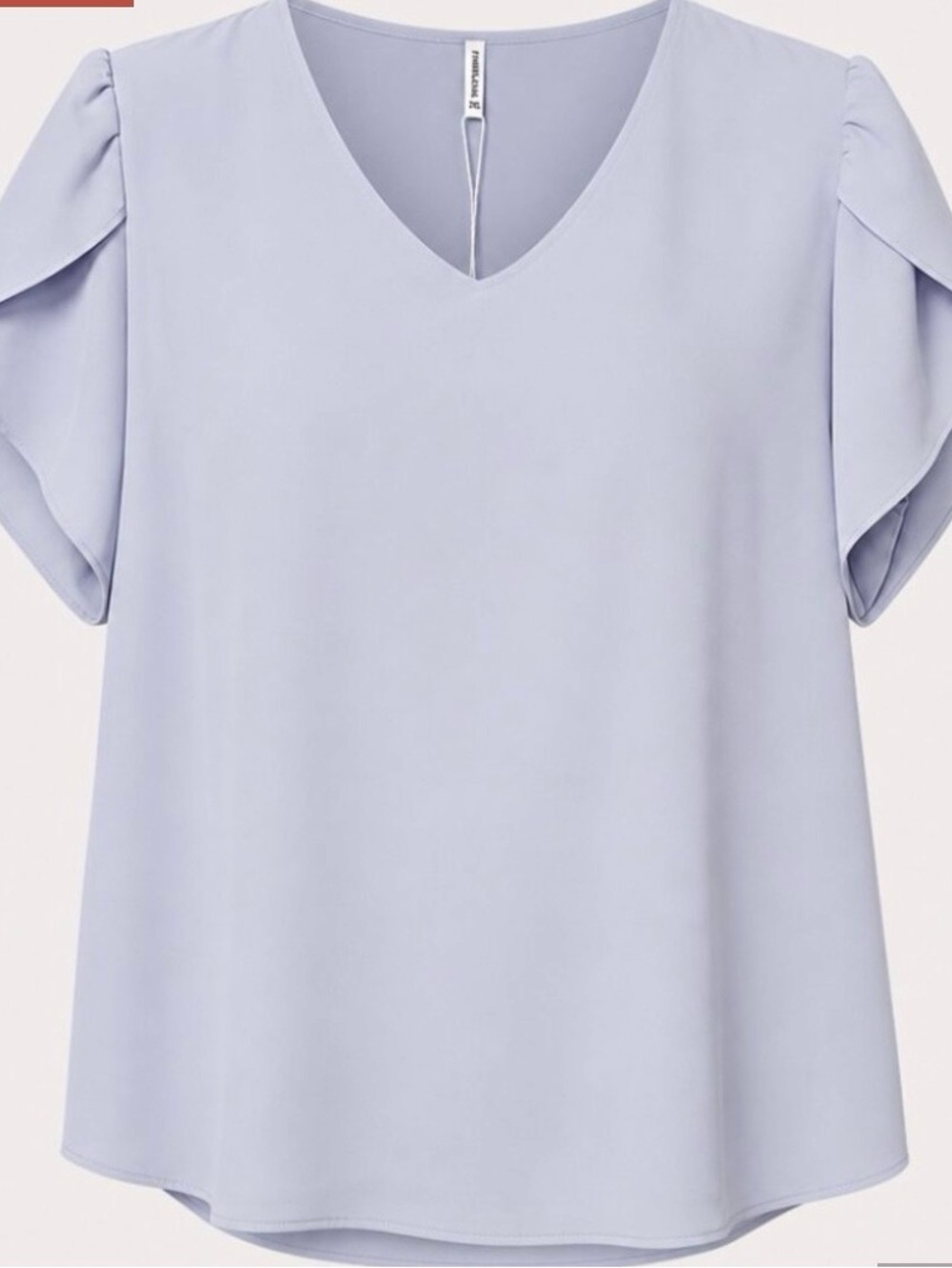 Taohuadao Plus Size 2X NWT tulip sleeve powder blue blouse top